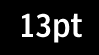 13pt